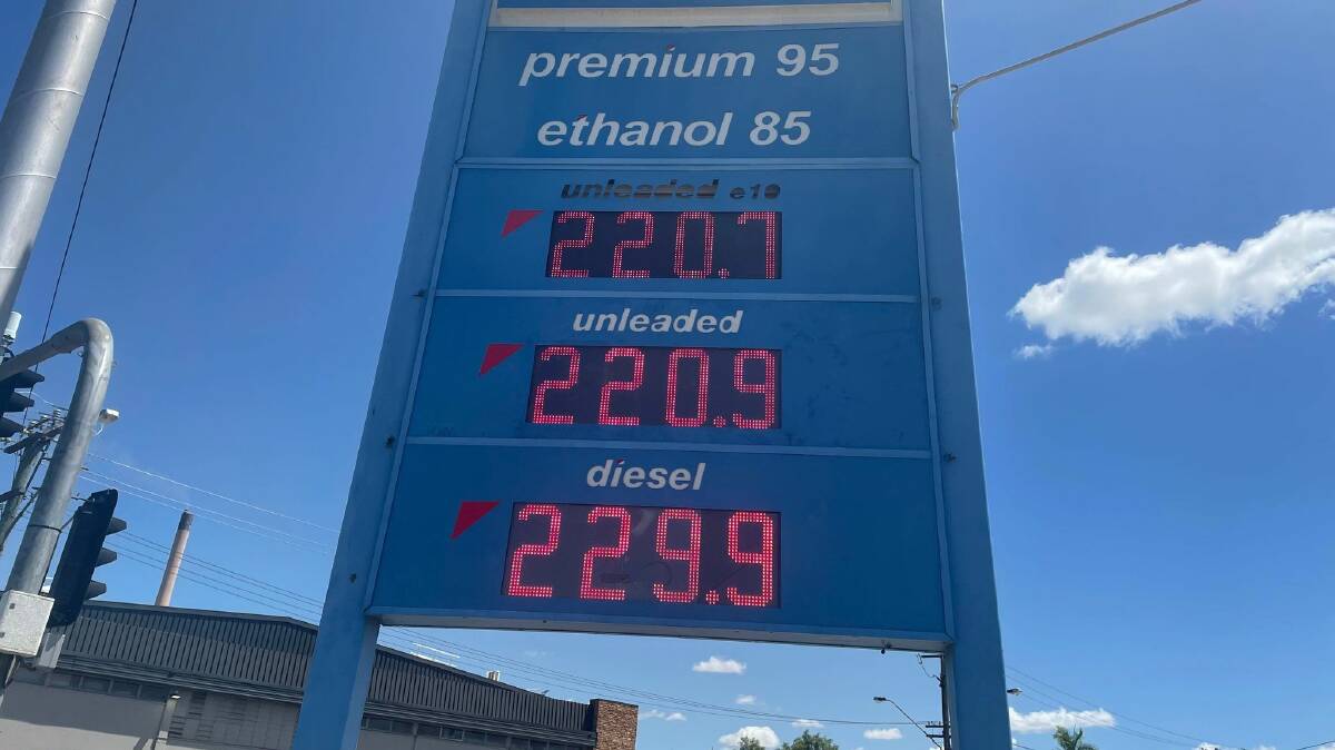 Prices are currently around $2.20 a litre in Mount Isa.