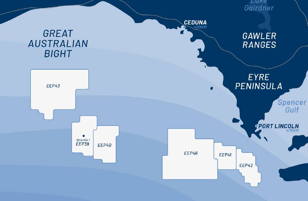 PERMITS: Karoon Gas is relinquishing permit EPP46 in the Great Australian Bight. Map courtesey of APPEA