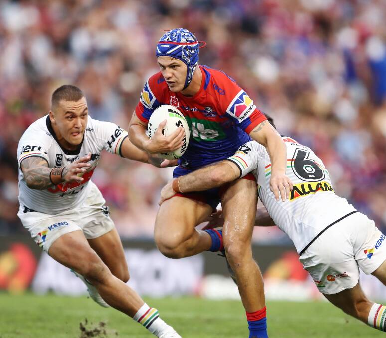 Going nowhere: Kalyn Ponga came up with a mixed bag in the loss to the Panthers.