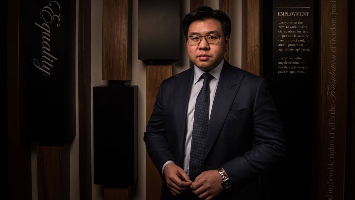Race Discrimination Commissioner Dr Tim Soutphommasane at the Australian Human Rights Commission in 2016. Photo: Wolter Peeters