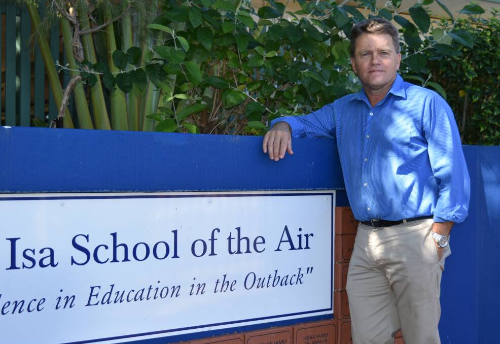 FAREWELL, SIR: Mount Isa School of the Air principal Tim Moes is leaving the school to help set up a rural and remote centre for learning and wellbeing. Photo: Hannah Baker