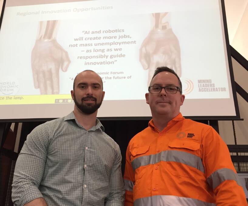 Awareness: Mining Leaders Group general manager Dominic Stoll and managing director Brett Cunningham hosted the forum on Tuesday, November 20.