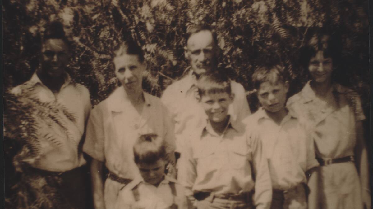 The Debney family in 1938. 