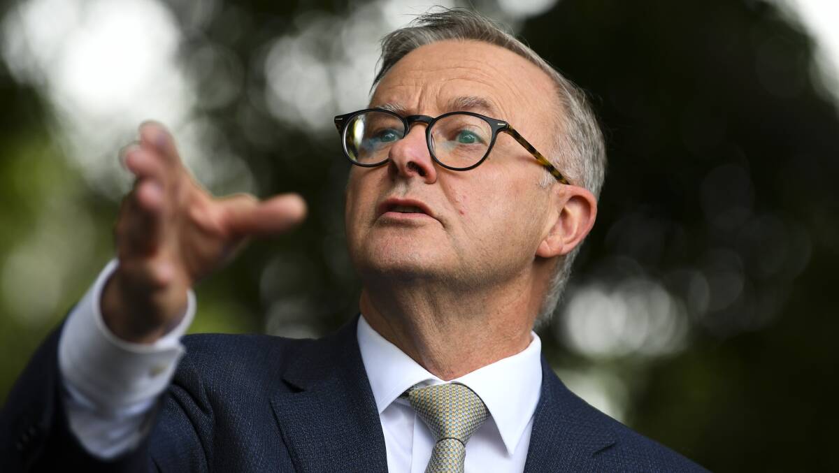 Opposition Leader Anthony Albanese will visit three states in a final-day blitz. Picture: AAP