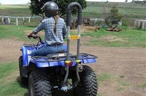 SAFETY: Under new rules, all imported quad bikes must meet US standards, meet stability tests and be fitted with rider protection gear. 