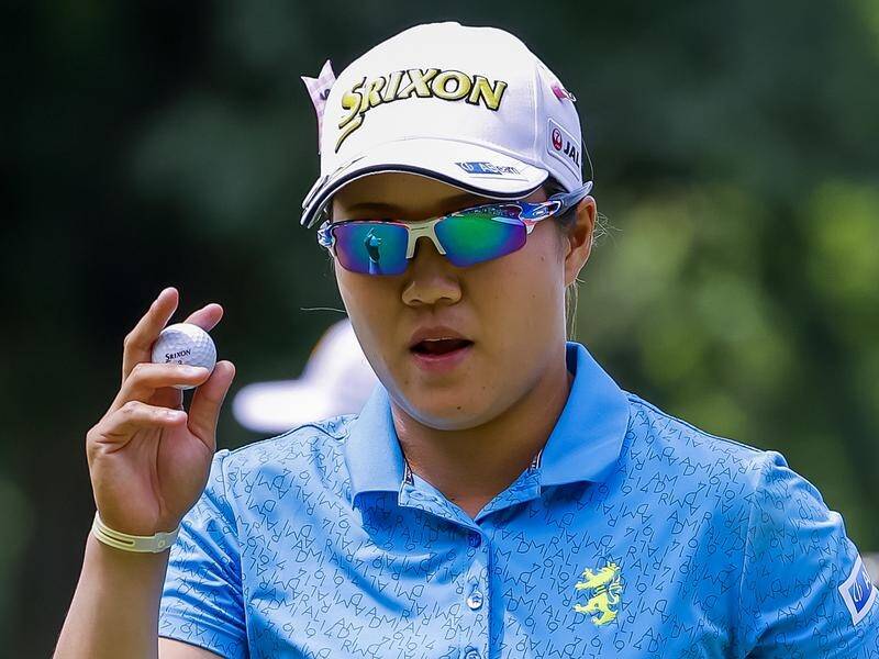 Japan's Nasa Hataoka is a six-shot leader after the third round of the LPGA tournament in Ohio.