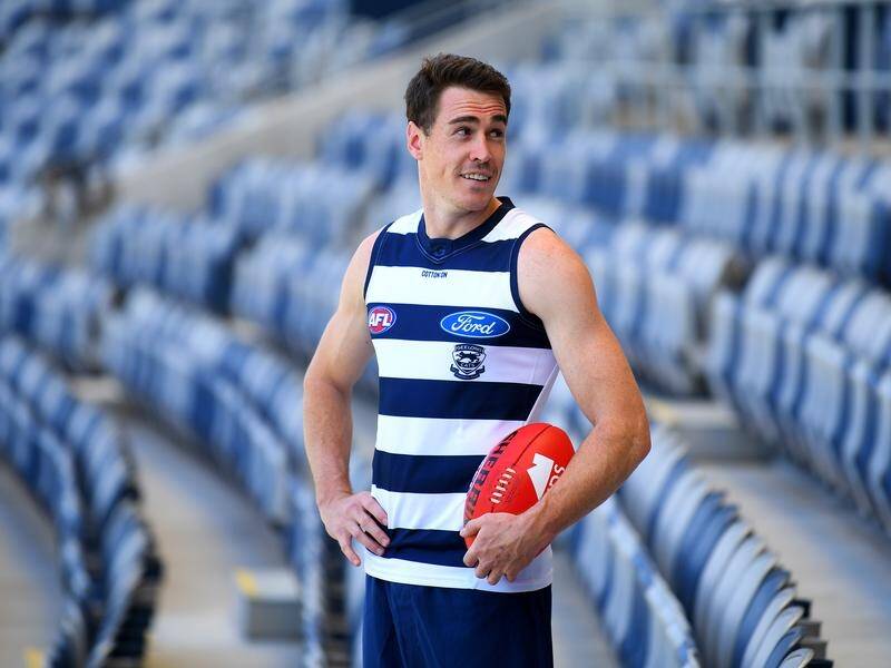 Star recruit Jeremy Cameron will wear the famed No.5 guernsey for Geelong.