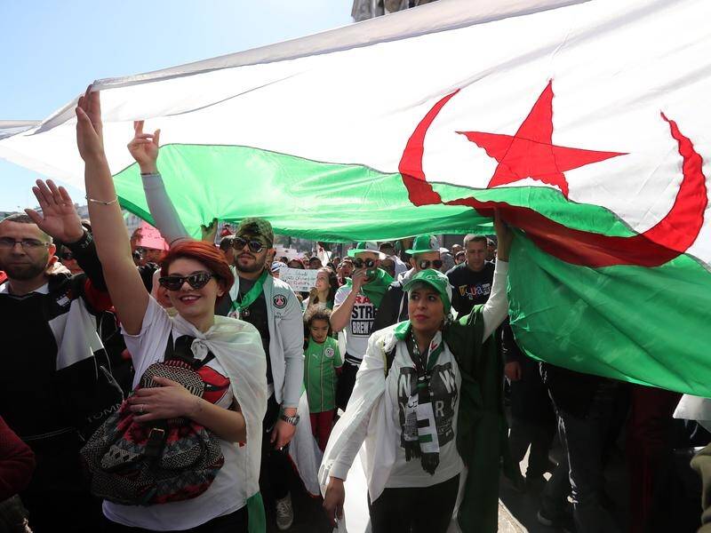 Protesters have been on the streets in Algeriers to demand President Abdelaziz Bouteflika resigns.