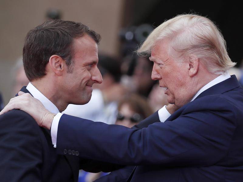 French President Emmanuel Macron wants the US to sign a charter on protecting biodiversity.