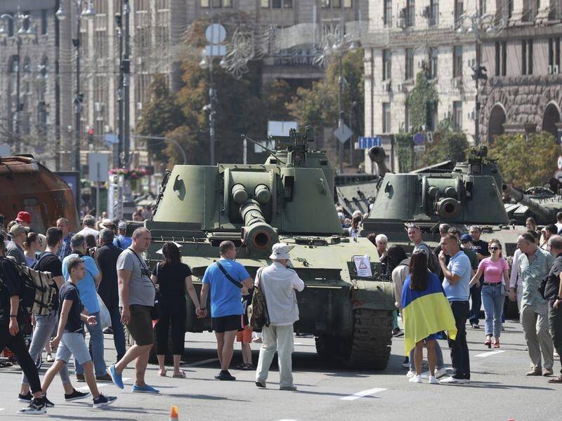 Ukrainian independence day will also mark six months since Russia began its full-scale invasion. (AP PHOTO)