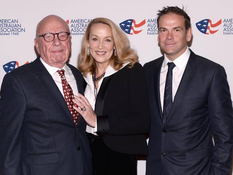Rupert Murdoch (L) and his son Lachlan (R) remain the controlling shareholders in Fox Corporation.