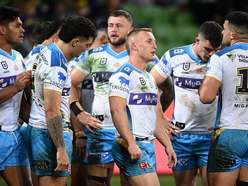 Gold Coast are desperate to snap a 10-game losing streak at home to top eight hopefuls Manly. (Joel Carrett/AAP PHOTOS)