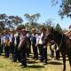 Gilgandra locals re-enacted the Coo-ee March in 1987 and 2015.