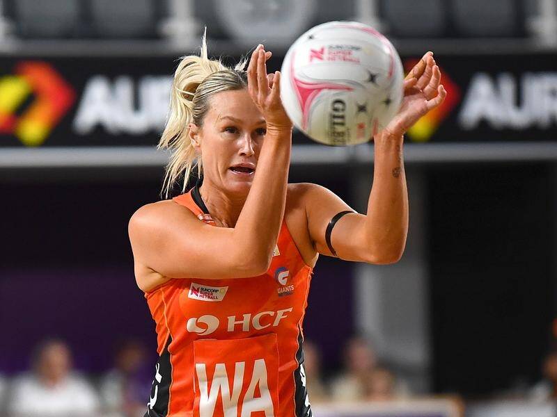 Chelsea Pitman is confident the Giants with grasp their opportunities against the Lightning. (Jono Searle/AAP PHOTOS)