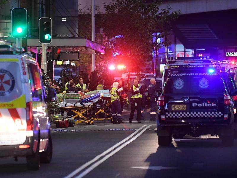 Six people have died and others are seriously injured after a stabbing rampage at Bondi Junction. (Steven Saphore/AAP PHOTOS)