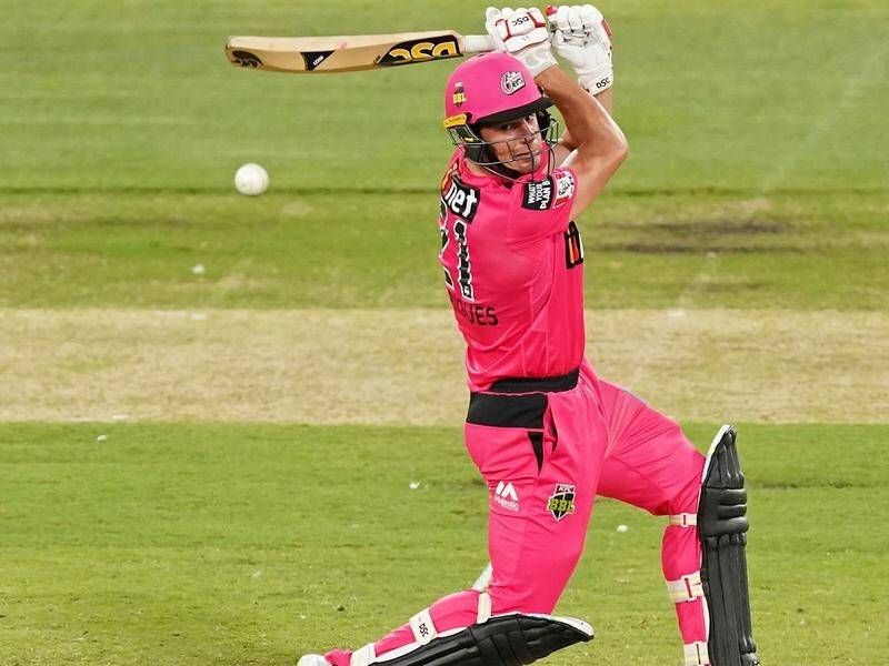 Moises Henriques smacked 73 to set up the Sydney Sixers' 14-run BBL win over the Hobart Hurricanes.