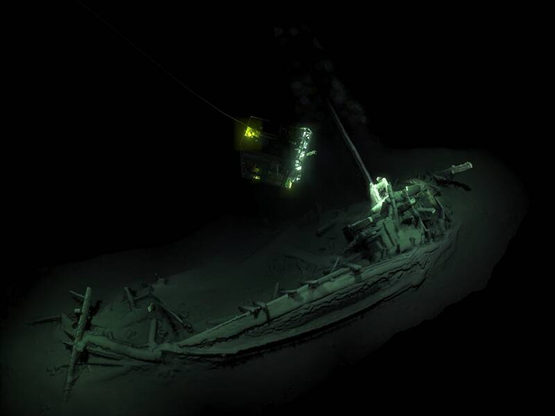 The preservation of the Black Sea shipwreck is owed to the conditions of the oxygen-free water.