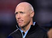Coach Craig Fitzgibbon has Cronulla fighting for a top-two finish to the 2022 NRL regular season. (Dan Himbrechts/AAP PHOTOS)