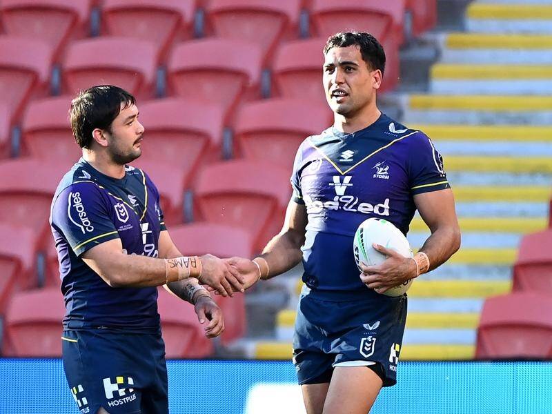 Brandon Smith (l) must earn the trust of his teammates to play for Melbourne, says the NRL club.