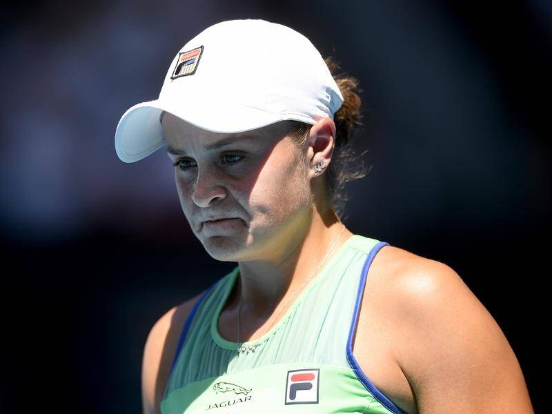 Ashleigh Barty has been knocked out of the Australian Open in the semi-finals by Sofia Kenin.