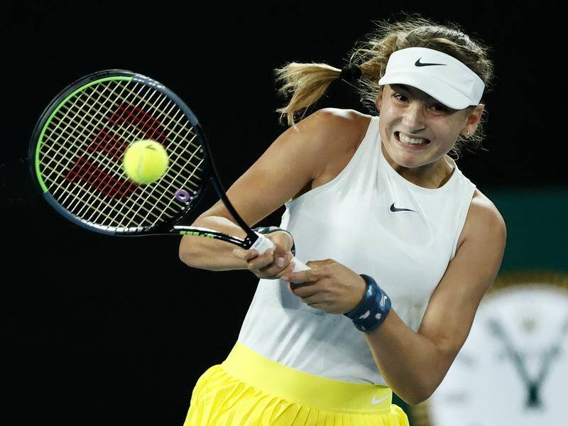 Victoria Jimenez Kasintseva has beaten Weronika Baszak to win the Australian Open girls' title.