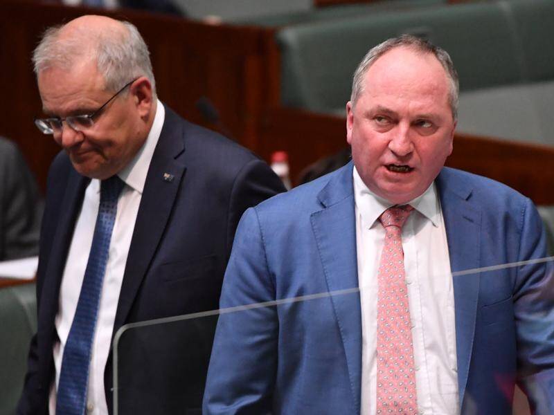 Scott Morrison and Barnaby Joyce have announced funding for the Hells Gates dam in North Queensland.