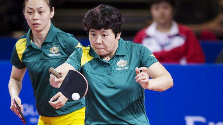 Miao Miao and Jian Fang Lay won a set in their gold medal match. Photo: James Brickwood