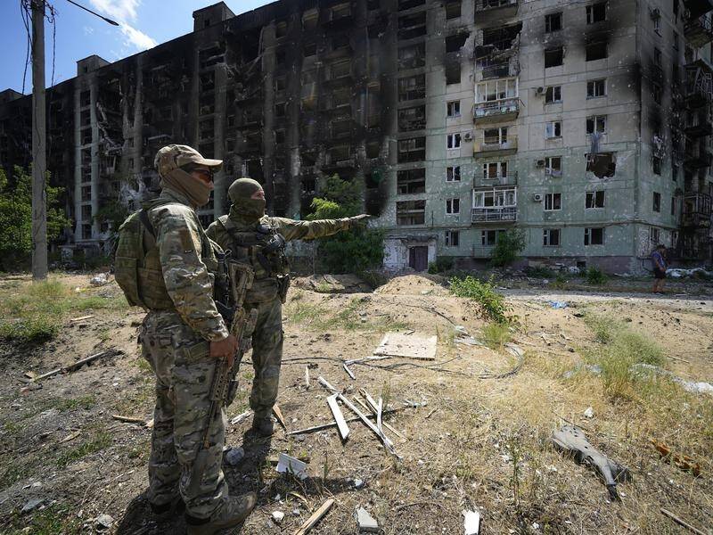 Russian forces are pushing for control over the Luhansk and Donetsk regions, Ukraine's military says (AP PHOTO)