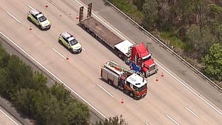 Long delays northbound along Pacific Motorway after serious incident. Photo: Seven News