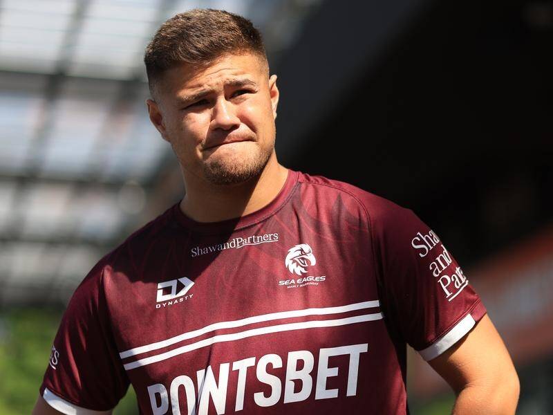Josh Schuster's days at Manly look numbered after he was informed he can talk to other clubs. (Mark Evans/AAP PHOTOS)