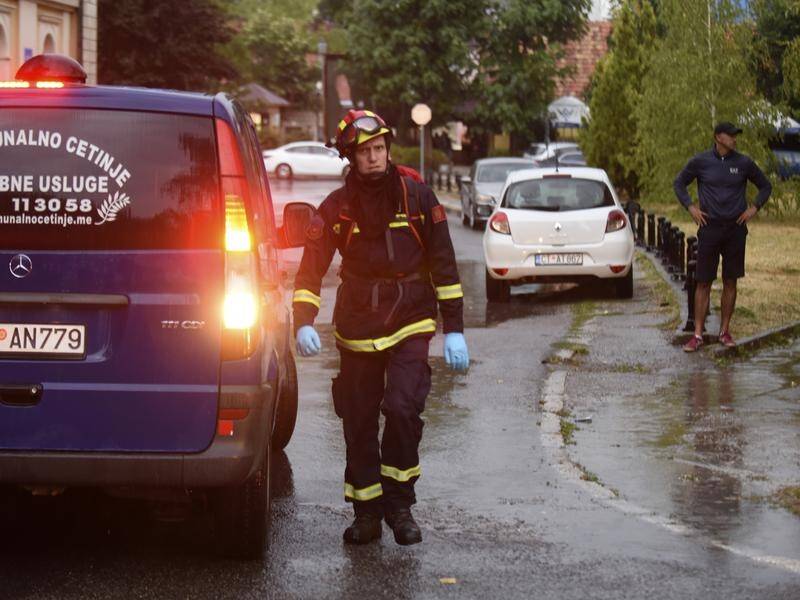 Ten people are dead after a gunman went on a rampage in western Montenegro. (AP PHOTO)