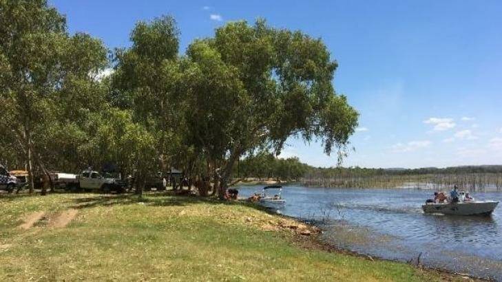 An air, land and water search continues after a nine-year-old boy was hit by a jet-ski at Lake Moondarra near Mount Isa. Photo: Toby Crockford