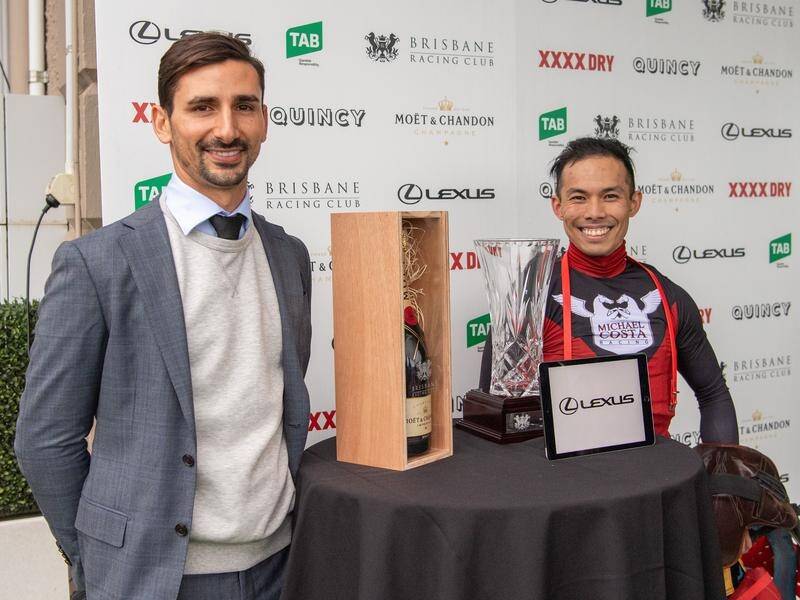 Trainer Michael Costa and jockey Allan Chau will team up with Supergiant in the Rough Habit Plate.