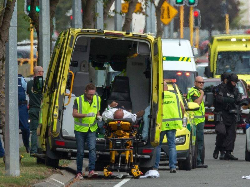Paramedics treated dozens of victims at the Masjid Al Noor mosque in Christchurch.