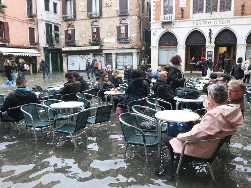 High tides have again hit Venice, after it experienced its worst flooding in more than 50 years.