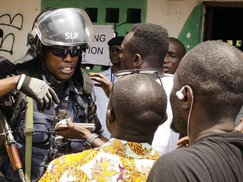 Anti-government protests in northern and western Sierra Leone have left six police officers dead. (AP PHOTO)