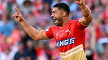 Dolphins captain Jesse Bromwich will play a record 300th game as a starting prop. (Darren England/AAP PHOTOS)