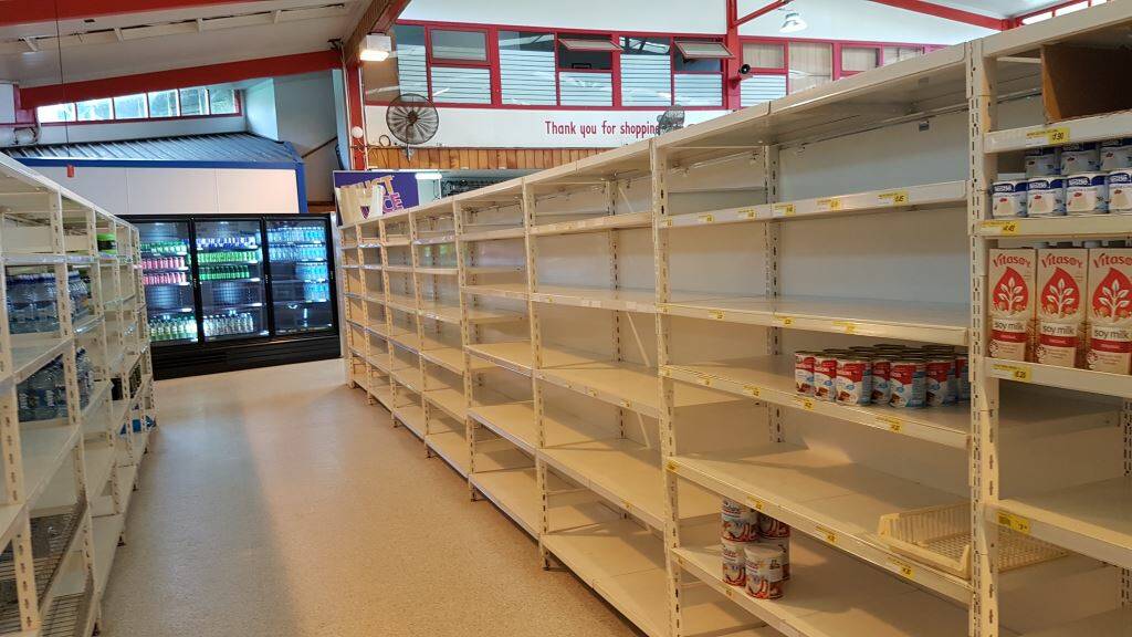 A supermarket on Norfolk Island in March 2021. Picture: supplied
