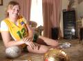2005: Caitlin Thwaites after selection in an Australian volleyball squad.