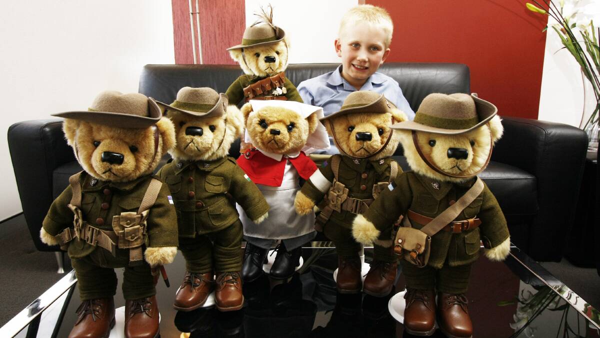 The Anzac bears come with educational resources for classrooms. 