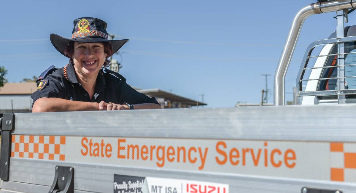 COMMUNITY MIND: Mt Isa SES’s Alison Martens has been with the local team for about a year. Photo - Kelly Butterworth. 