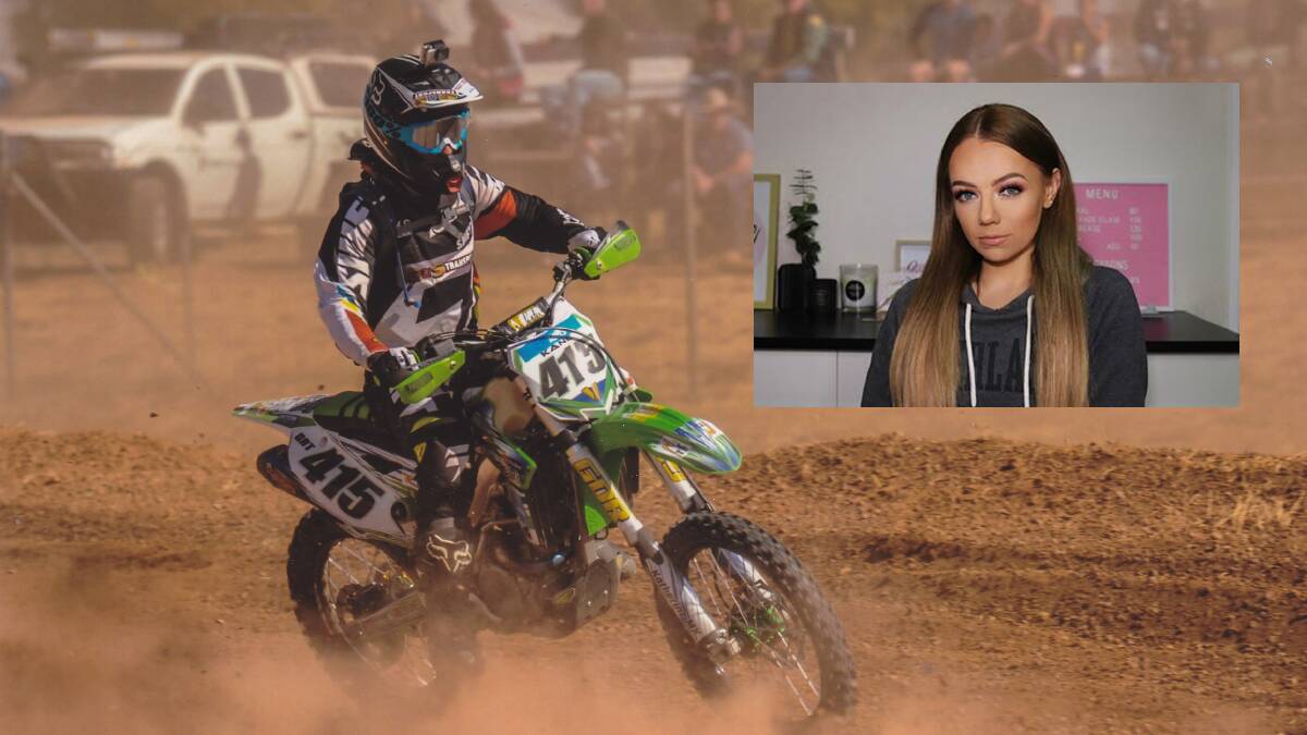 Kaydee Steed, 25 (inset), will be one of eight grid girls at this year's Tatts Finke Desert Race. 
