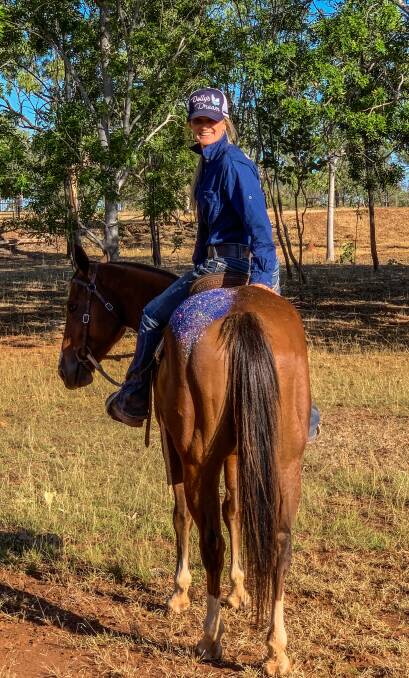 PREPARE: BK Trick Riding & Horsemanship's Becky Klingenberg getting ready for this year's Do It For Dolly Day in Katherine.
