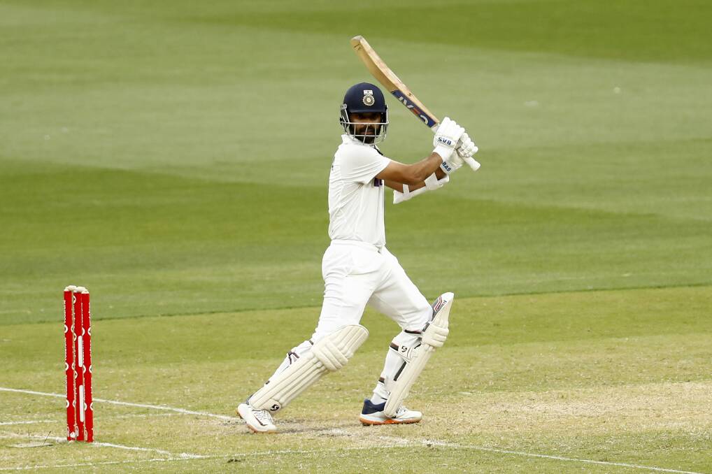 India's Ajinkya Rahane is the only batsman to stand out with the bat so far this series. Photo: Darrian Traynor - CA/Cricket Australia via Getty Images