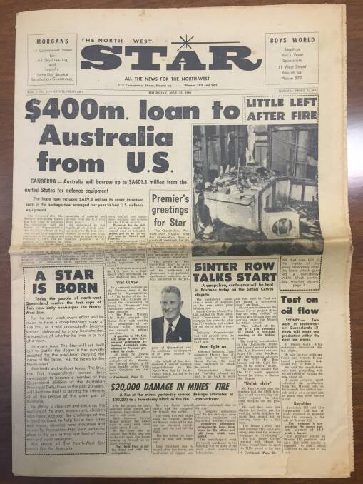 Page 1 of the first edition of The North West Star, May 12 1966
