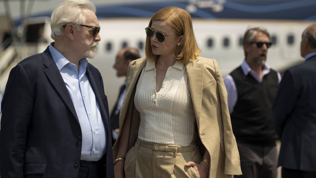 Brian Cox and Australian Sarah Snook play Roy and Shiv Roy in Succession. Picture: Foxtel/HBO