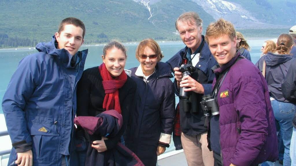 Jill and Roger Guard in Alaska in 2004 with their children Dave, Amanda and Paul. Jill and Roger were among 38 Australian citizens and residents killed in the downing of MH17 in 2014. Picture supplied