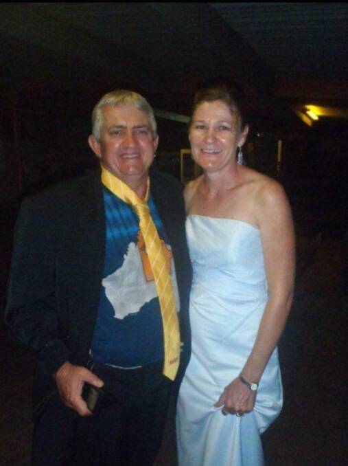 HARLEY GROUP: Tony and Cheryl Moloney will gear up in glad rags fit to meet the Queen during their ride to Bedourie. Picture: supplied. 