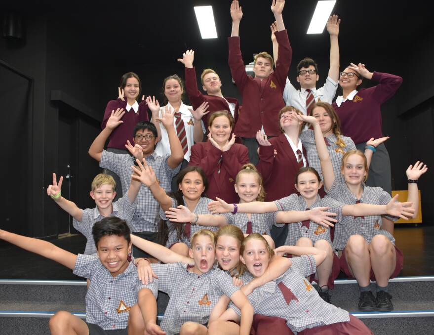 Students from Good Shepherd are ready to rock at Mulkadee.