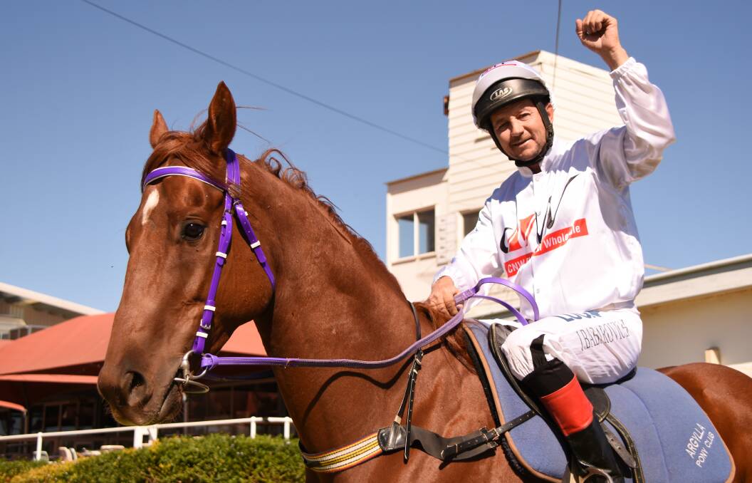 WINING STREAK: Jockey Jason Babarovich said he has hit a purple patch and is hoping ride a few winners across the line. Picture: Lydia Lynch. 